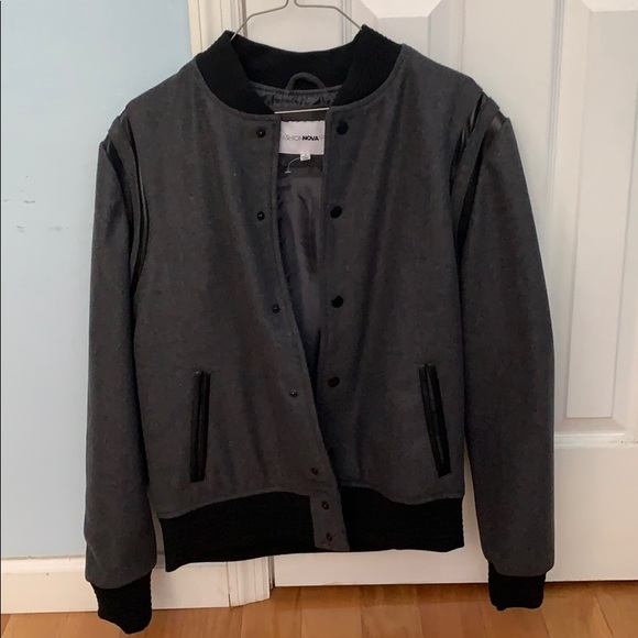 Fashion Nova Jackets & Coats Grey Wool Varsity Jacket Poshmark